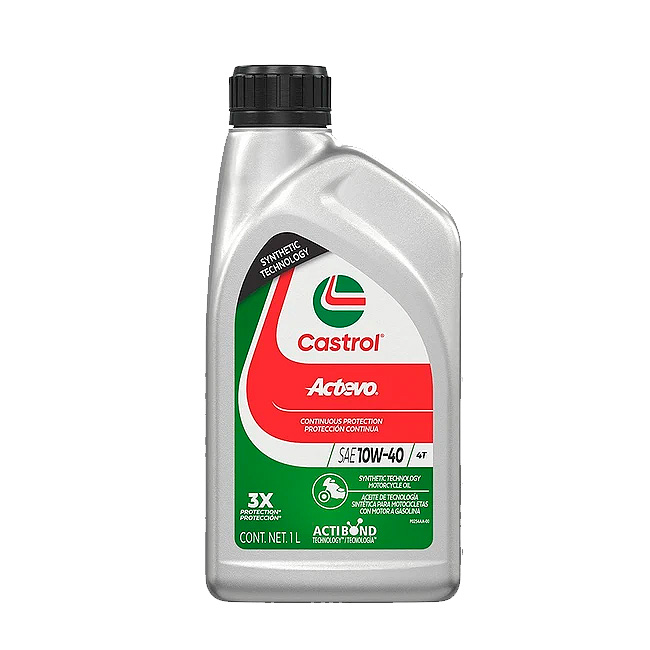 Aceite Castrol Actevo 4T 10W40 Semi Sintético 1 LT